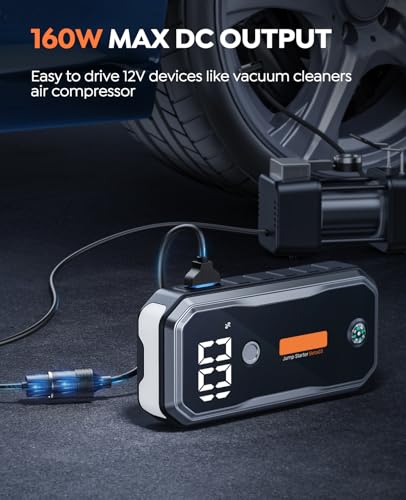 Buture Vac BETA03 5000A Car Battery Jump Starter (All Gas/10L Diesel) Smart Portable Car Jump Starter Battery Pack thumb #3