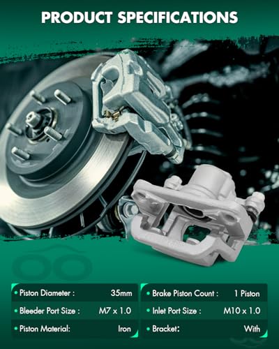 Image of SCITOO Rear Right Brake Caliper With Bracket 19B2781 For Nissan For Altima 2002-2006 2013-2018 For Nissan For Maxima 2003-2007