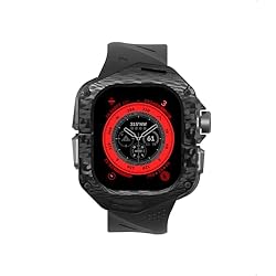 Aulumu A01 Carbon Fibre Case with Apple Watch Ultra Band 49MM | Luxury Lightweight Design | Only for Apple Watch Band Ultra 1/2 49mm | Carbon Fibre Case