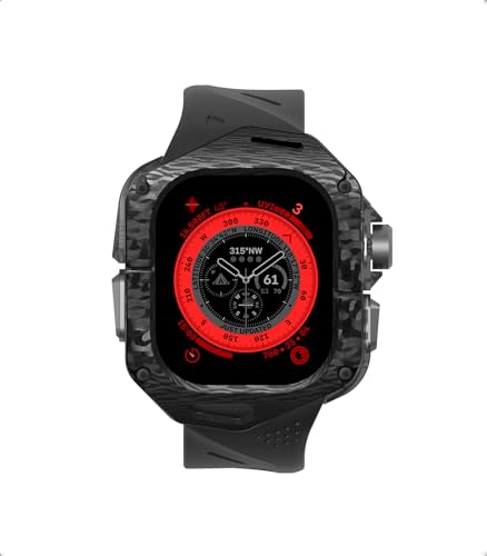 Coque Apple Watch Ultra 49mm ultra-légère en fibre de carbone et son bracelet