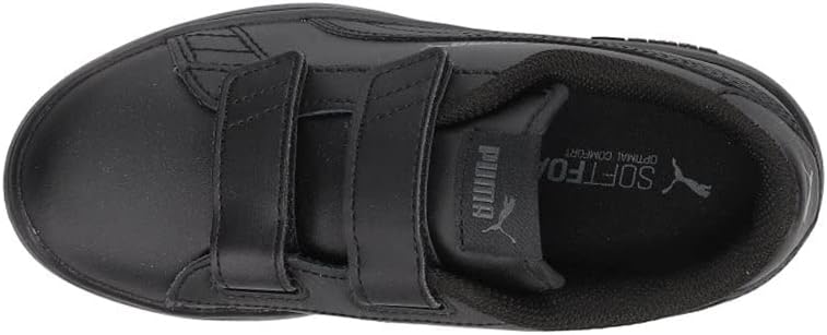 PUMA Girls' Smash V2 Hook and Loop Sneaker, Elderberry-Indigo-Silver-White, 2 M US Little Kid - Image 5