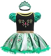 IBAKOM Baby Girl Princess Dress Up Clothes Romper+Headband Summer Outfits Halloween Christmas Bir...