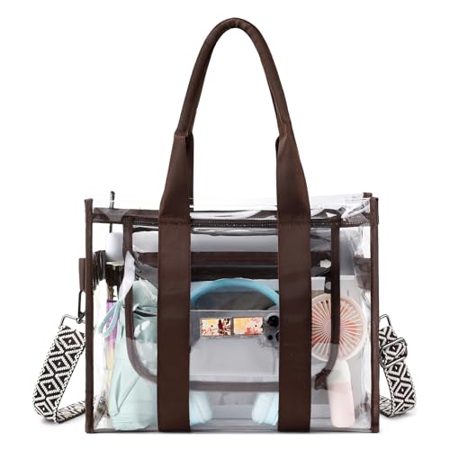 getgto Clear Bags for Women, Tote Bag Crossbody Bag Stadium Approved Purse