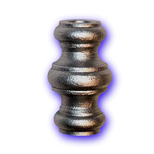 Déco fer Forgé- GARNITURE de BARREAUX- Acier Forgé Décoration à Souder - Taille H 67 mm x 40 mm- GARNITURE Acier- ALÉSAGE Diamètre 14,5 mm -Usage...