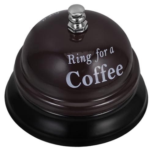 HIAKDOFT Cloche de Table Alliage Aluminium Fort Sonnette de Service pour Restaurant Hôtel Bureau Design Moderne et Robuste Facile à Utiliser