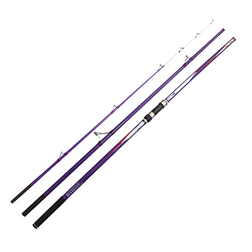 OVEA Caña De Pescar, 4.2M 3 Secciones De Fibra De Carbono Surfcasting Spinning Caña De Pescar, Tiempo De Fundición Polo Mar Lejos Disparado
