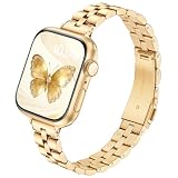 Ya en manzanajugosa.com: Vamyzji Correas Metal para Correa Apple Watch 49 mm 46mm 45 mm 44 mm 42 mm Mujer, Bracelet Elegante Acero Inoxidable Apple Watch para Pulseras iWatch Ultra Series 10 9 8 7 6 5 4 SE 3 2 1,Dorada
