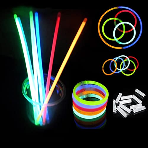 KIT 105 - Pulseira De Neon Alto Brilho - Pulseira neon festa balada brilha no escuro - 105 unidades