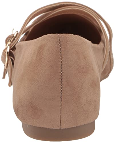 Journee Collection Womens Patricia Slip On Pointed Toe Ballet Flats Taupe 8.5 Medium Womens Us #TOP2