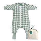 SEHR WARMER UND LEICHTER BABYSCHLAFSACK MIT FÜßEN, abnehmbare Ärmel, und Socke von molis&co. Ideal für die GANZJAHRES (TOG 2.5) oder für Räume mit Temperaturen über 15 ºC. Wenn Sie Zweifel zwischen zwei Größen haben, empfehlen wir die Auswahl der kleinsten.