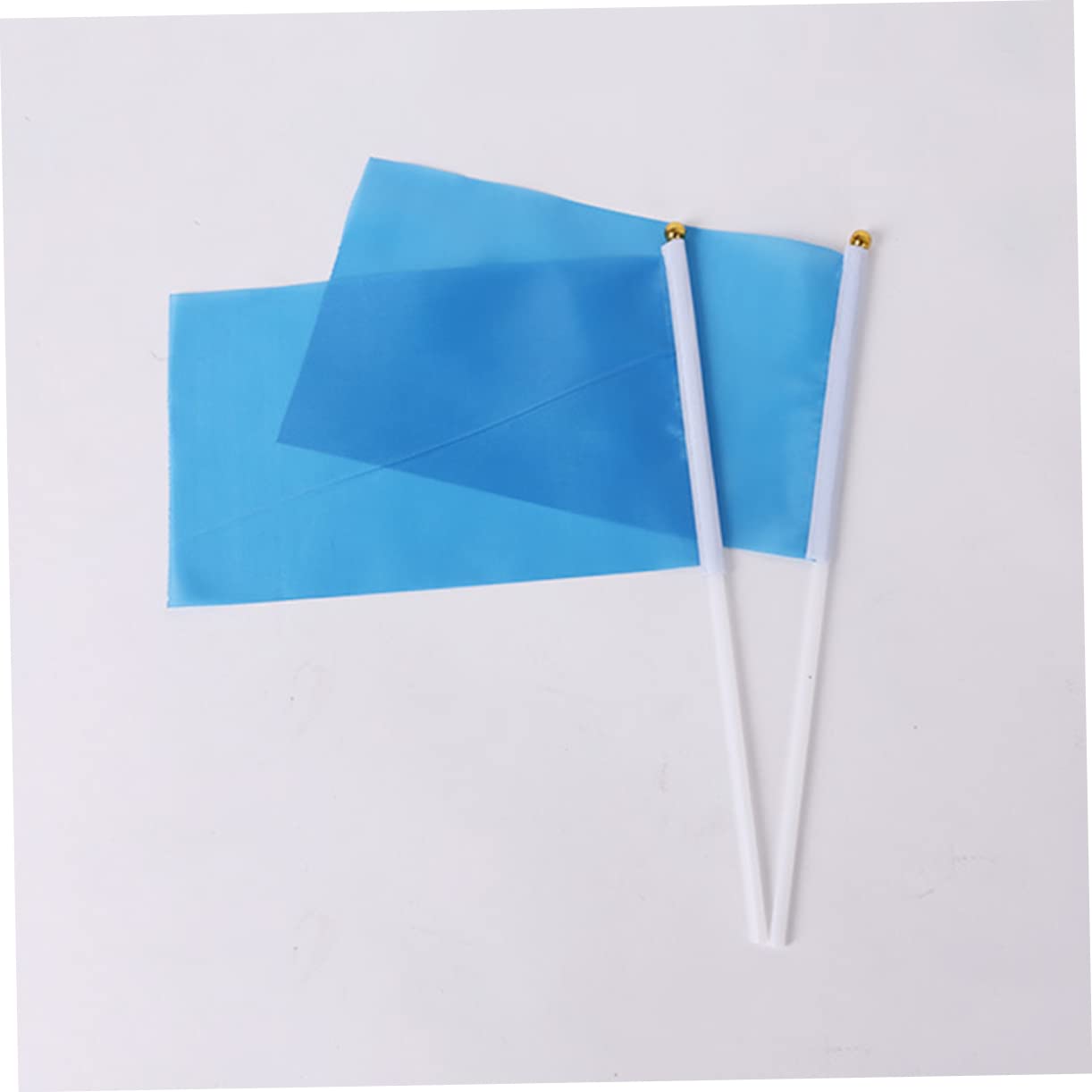 Bandierina a Mano Quadrata Blu 100 Pezzi in Poliestere