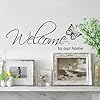PartyKindom Welcome to Home Wall Sticker Decals in Black, PVC Vinyl Material, Waterproof and Easy to Remove Without Leaving Residue, for Living Room Walls, Includes 1 Bag with 2 Sheets #3