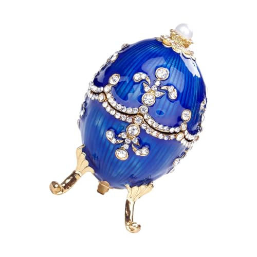 Homoyoyo Boîte à Bijoux Œuf Petit Coffret à Bijoux Avec Cristaux Pour Ranger Boucles D'oreilles Et Bagues