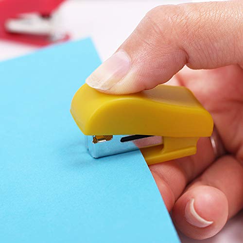 10 Set Mini Office Stapler With 10# Staples, Small Hand Stapler Portable Desktop Stapler Student Stapler #TOP3