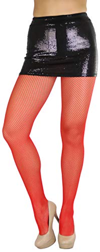 Image of ToBeInStyle Women's Sexy Vibrant Fine Classic Fishnet Full Footed Pantyhose