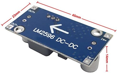 Valefod 8 Pack LM2596 DC to DC High Efficiency Voltage Regulator 3.0-40V to 1.5-35V Buck Converter DIY Power Supply Module