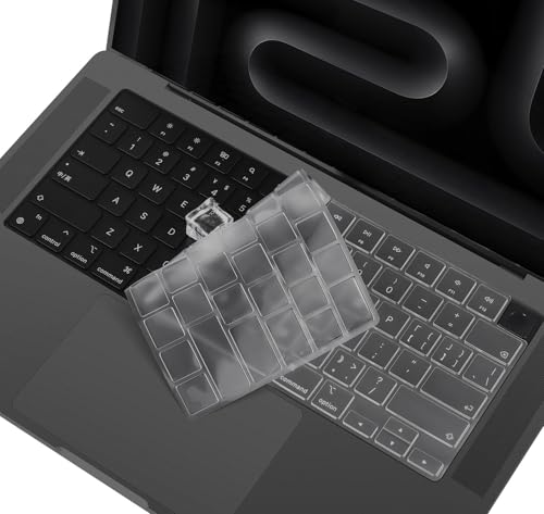CaseBuy Premium MacBook Pro M3 M4 Keyboard Cover for 2025 2024 2023 MacBook Pro 16 inch Apple M3 M4 Chip Pro/Max A2991 A3186 A3403 Released Liquid XDR Display & Touch ID TPU Protective Skin