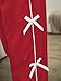 WDIRARA Toddler Girl's Bow Side Waist Track Pants Cute Wide Leg Trousers Red 12Y