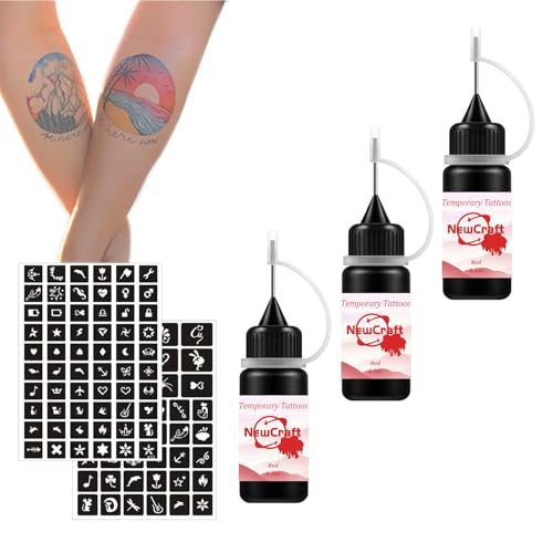 Temporary Tattoo Kit, Makeup Inks, Freckles Gel for Art Markers,