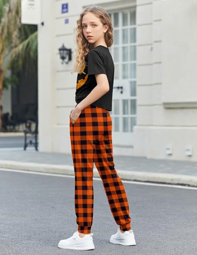 Image of Arshiner Girls Clothing Sets Tie Dye Twist Front Tops & Sweatpants Outfits Sportwear Sweatsuits Tracksuits 4-13 Year