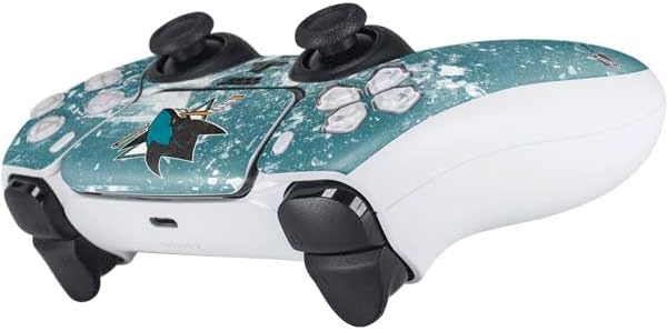 Skinit Decal Gaming Skin Compatible with PS5 Controller (2 Pack) - Officially Licensed NHL San Jose Sharks Frozen Design