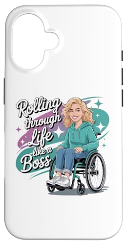 Vida en silla de ruedas, empoderamiento de mujeres y personas con discapacidad Carcasa para iPhone 16