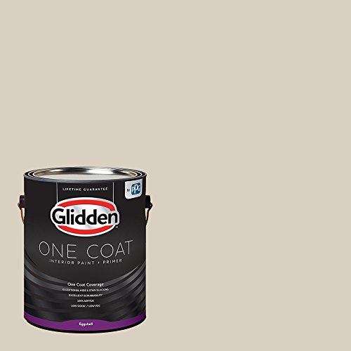 Glidden Interior Paint + Primer: Greige/Cool Concrete, One Coat, Eggshell, 1-Gallon