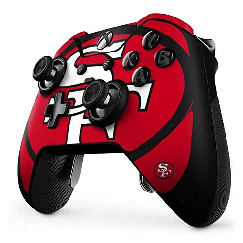 Skinit Decal Gaming Skin Compatible with Xbox One Elite Controller - Officially Licensed NFL San Francisco 49ers Retro Logo Design