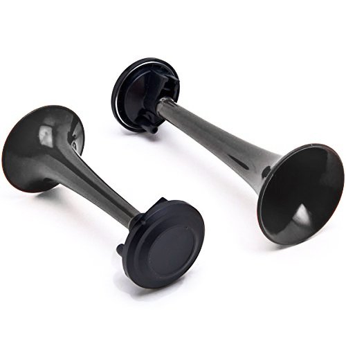 Gampro 12V 135Db Air Horn, Dual Trumpet Air Horn With Compressor, Super Loud Powerful Train Sound Shiny For Any 12V Vehicles Trucks Lorrys Trains Boats Cars Van #TOP5