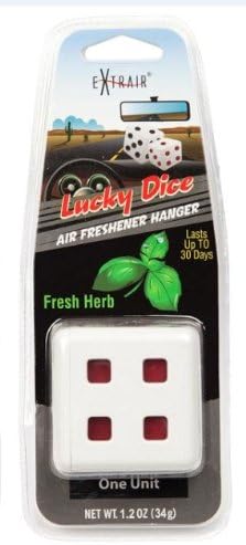 Extrair Lucky Dice Air Freshener Hanger--Fresh Herb Scents