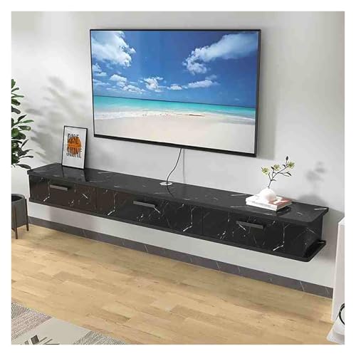 Meuble TV moderne haut de gamme et console multimédia suspendue 120 cm