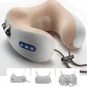 Massageador cervical coluna alivio da dor Travesseiro Almofada Massagem Pescoço Alivia Tensão Saúde