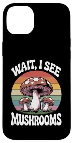 �҂��āAI See Mushroom Forager �ۊw�� �L�m�R �X�}�z�P�[�X iPhone 14 Plus �p