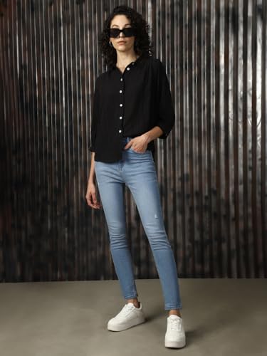 Image of High Star Women Washed Skinny fit Highrise Stretchable Jeans