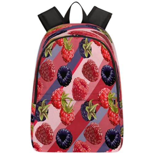 Sac à dos d'école imprimé mûres pour le quotidien des adolescents