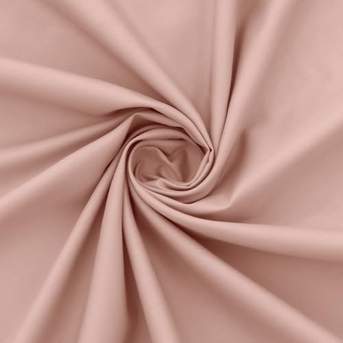 KKJIAF 1 Yard Dusty Pink Cotton Fabric 61 Inch Wide,