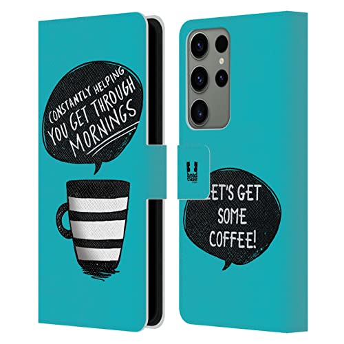 Housse cuir Galaxy S23 Ultra Matins Accros Au Café idéale pour vos pauses détente