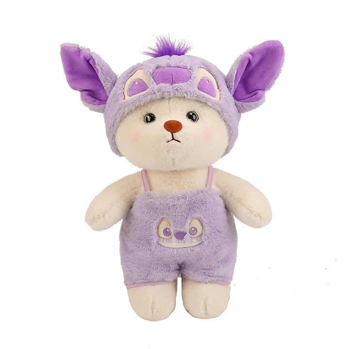 Image of Tinytotem Purple Cap Character Bear Soft Toy Great Birthday Gift for Girls & Boy 35 cm
