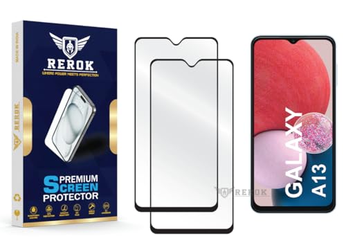 Image of Gorilla Tempered Glass Screen Protector Compatible with Samsung Galaxy A13 4G [Pack of 2] | Edge-to-Edge, Bubble-Free, Case Friendly, Easy Installation Kit
