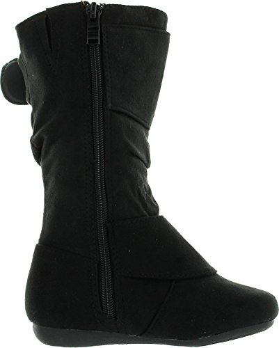Link Girls Two Buckle Side Zipper Faux Suede Boots (Toddler/Little Kid/Big Kid)2