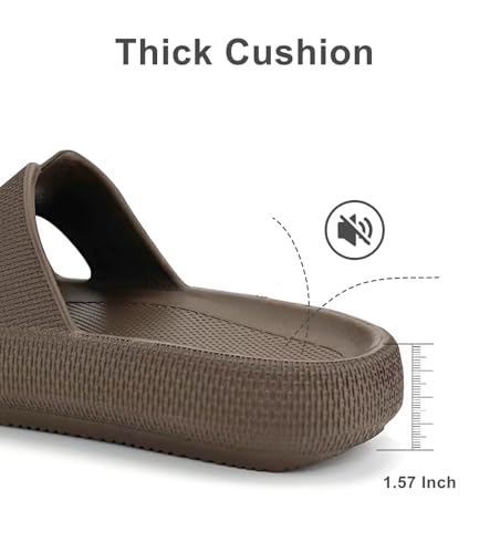 Image of Haifago Cloud Slides for Women and Men Cushion Recovery Pillow Sandals, Memory Foam House Shower Slippers for Woman Comfort Platform Non-Slip