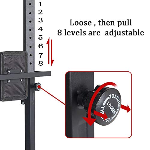 Karmas Product Power Tower Adjustable Height Standing Pull Up Bar Dip Station For Home Gym Heavy Duty Holds Up To 660Lbs #TOP3