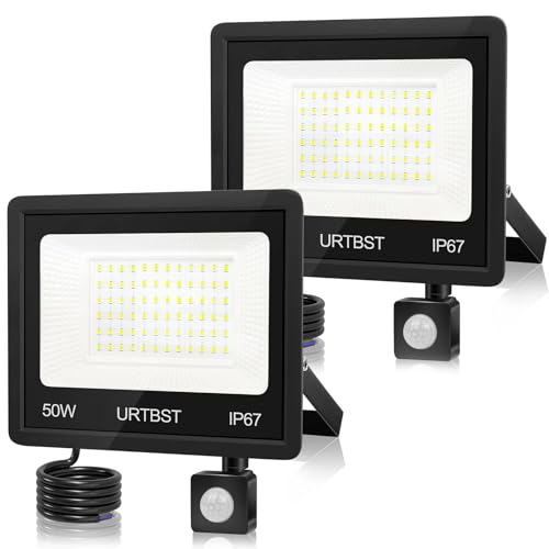 Projecteur LED 50W automatique contre l'obscurité du jardin