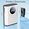 Portable Voice Amplifier with 2.4G Wireless Microphone & Magnetic Lapel Clip - Bluetooth, TF Card, USB, AUX Input Personal Speaker for Classroom,Tour Guide, Meeting Presentation, Conference, Black #2