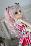 Custom made,Hand Made design Tita-Doremi Ball-Jointed Doll BJD Perücke Puppen Haarteil Für 1/4 7-8 Inch 18-19Cm Dollfie MDD MSD Minifee AOD DOD DZ Pink Mix Toy Head Wig Hair (Perücke Nur,Keine Puppe )
