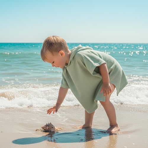 Image of Toddler Little Girl Swim Cover Up Beach Towel kids Bathing Suit Cover Ups Swimsuit Summer Baby Beach Essentials