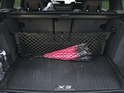 BMW X5 Trunk Organizer Cargo Net (2019-2025) – Elastic Mesh Envelope Style, Keeps Your SUV Tidy!