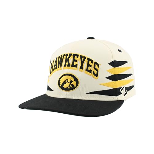 Iowa Hawkeyes NCAA Officially Licensed Hat Flat Snapback Z11 Retro Diamond