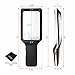 MagniPros See Things Differently 3X with 5X Zoom Magnifying Glass, 10 Anti Glare & Dimmable LEDs -Ease Strain Eyes, Evenly Lit Viewing Area for Reading, Low Vision, Seniors, Macular Degeneration