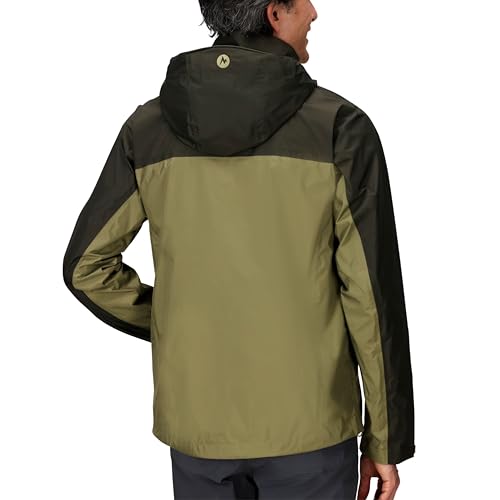 Image of MARMOT Men's PreCip Eco Lightweight & Waterproof Rain Jacket, Rosin Green /Olive Grove, XX-Large